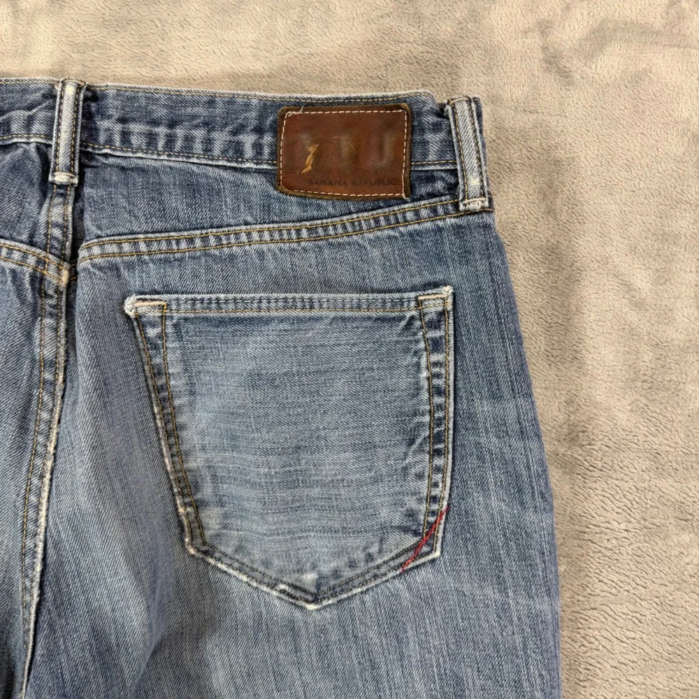 Banana Republic‎ Vintage Straight Jeans Men's Size 33x30 Blue Medium Wash Denim